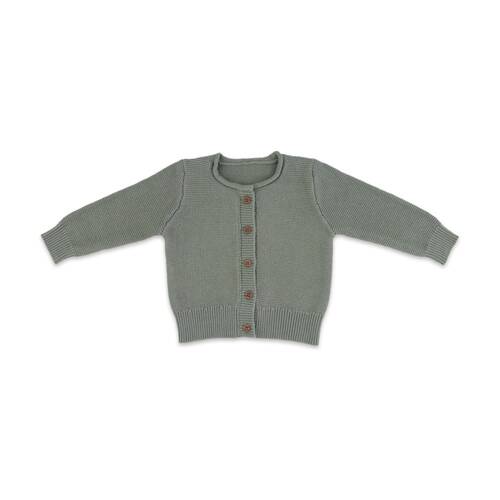 The Peanutshell Baby Knitted Button Cardigan Winter Warming Wear Sage