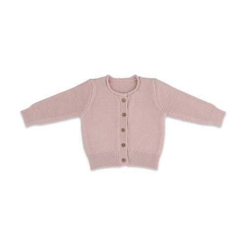 The Peanutshell Baby Knitted Button Cardigan Winter Warming Wear Pink