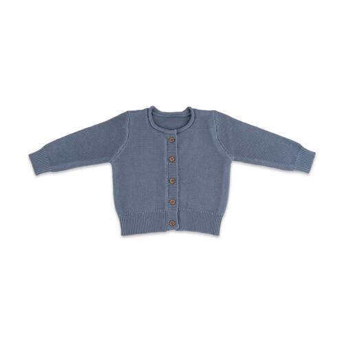 The Peanutshell Baby Knitted Button Cardigan Winter Warming Wear Navy