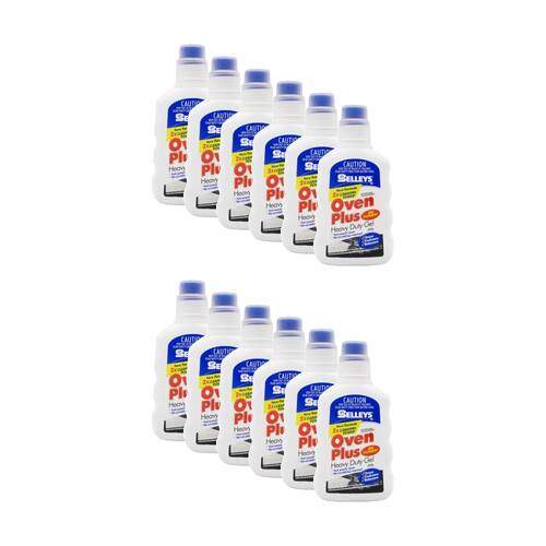 12PK Selleys Oven Plus Heavy Duty Gel Faster Power Clean No Fumes 400g