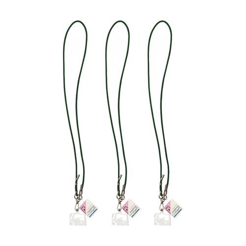 3PK Annabel Trends Snapstrap Phone Lanyard W/ Adjustable Strap Emerald Green