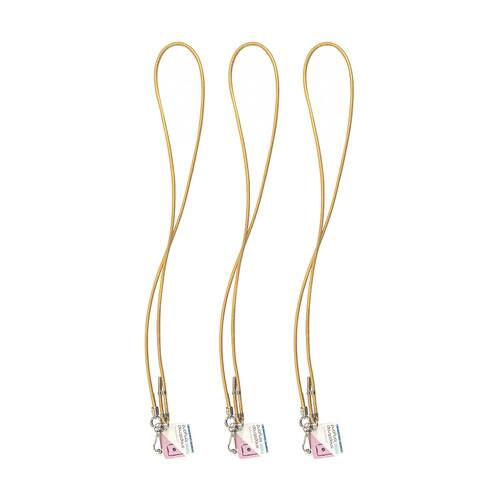 3PK Annabel Trends Snapstrap Phone Accessory Lanyard W/ Adjustable Strap Gold