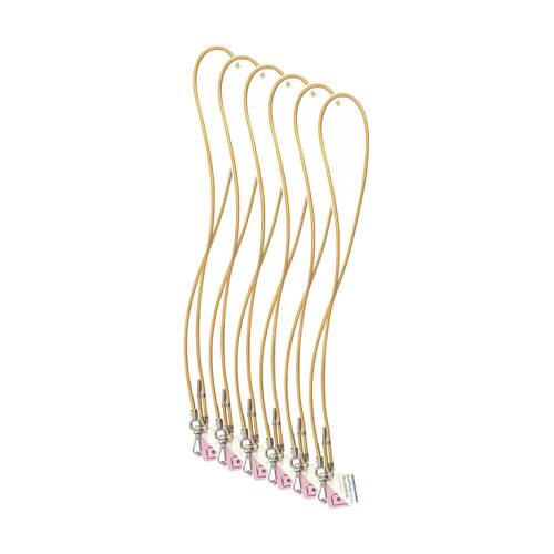 6PK Annabel Trends Snapstrap Phone Accessory Lanyard W/ Adjustable Strap Gold