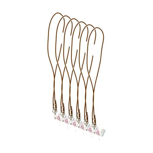 6PK Annabel Trends Snapstrap Phone Accessory Lanyard W/ Adjustable Strap Tan