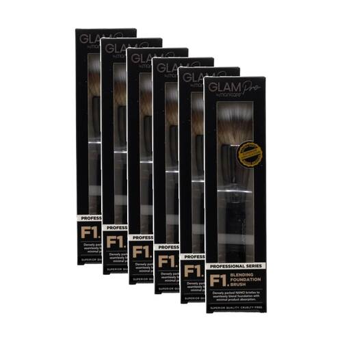 6PK Manicare Make Up Blending Foundation Brush F1 Glam Pro Professional Series