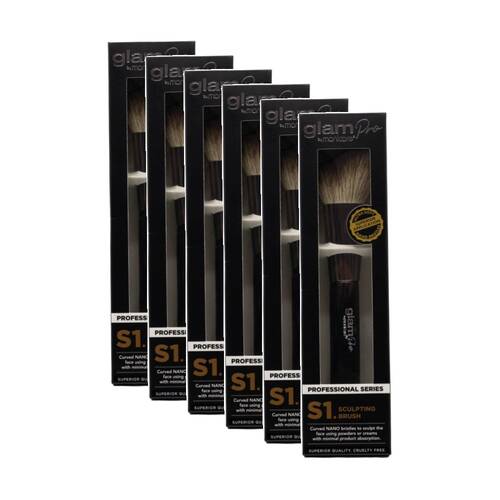 6PK Manicare Make Up Sculpting Brush S1 Glam Pro Professional Series