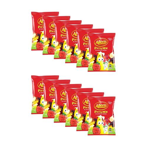 12PK Allen's Party Mix 190g Favours Candy/Lollies/Gummies