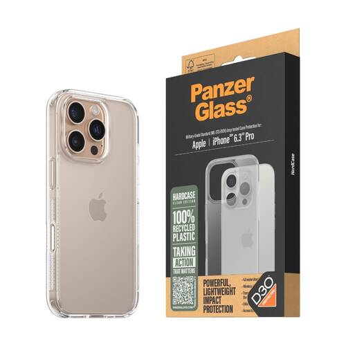 Panzer PanzerGlass Hardcase - iPhone 16 Pro Recycled Plastic Phone Clear