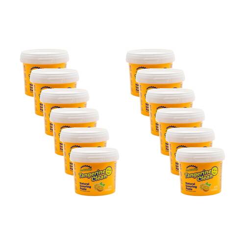 12PK Scrub Daddy Tangerine Clean Natural Scouring Paste Fresh Orange Scent 500g