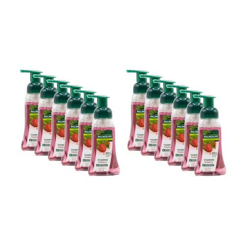 12PK Palmolive Naturals Origin Foaming Hand Wash Bottle 250ml Raspberry