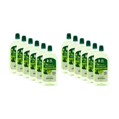12PK Palmolive Foaming Antibacterial Cleansing Handwash Refill Lime & Mint 500ml