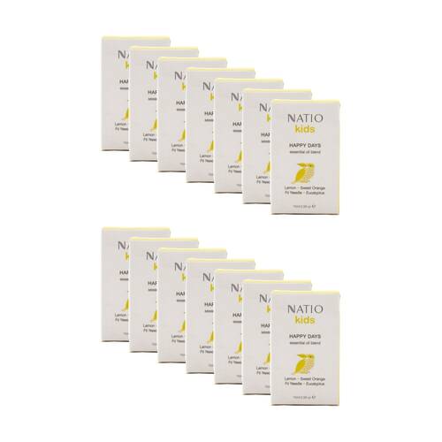14PK Natio Essential Oil Blend Kids Happy Days Lemon Sweet Orange 15mL