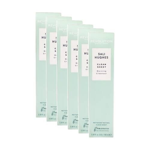 6PK Revolution Sali Hughes Clean Sheet Morning Cleanser 100mL