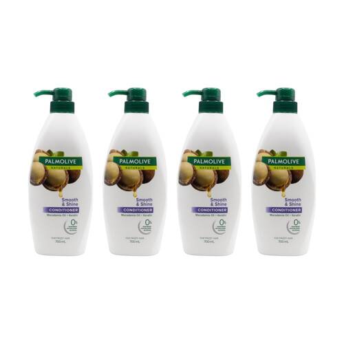 4PK Palmolive Smooth & Shine Macadamia Keratin Conditioner For Frizzy Hair 700ml