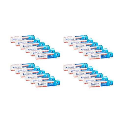 24PK Steradent Denture Paste Active Plus Fresh Mint Oral Care For Partials 115g