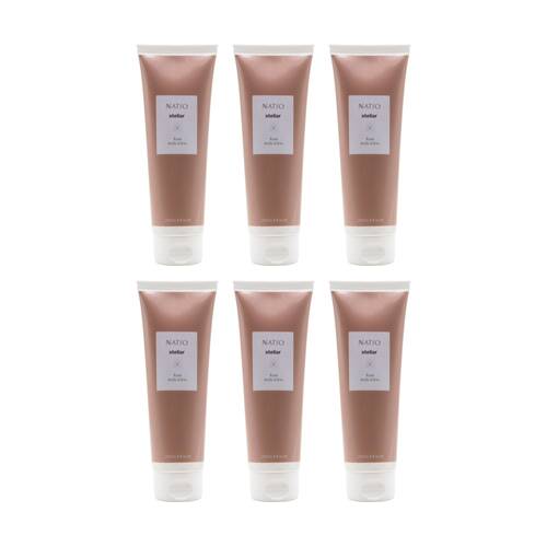 6PK Natio Stellar Body Lotion Floral Scented Moisturiser For Dry Skin 75ml
