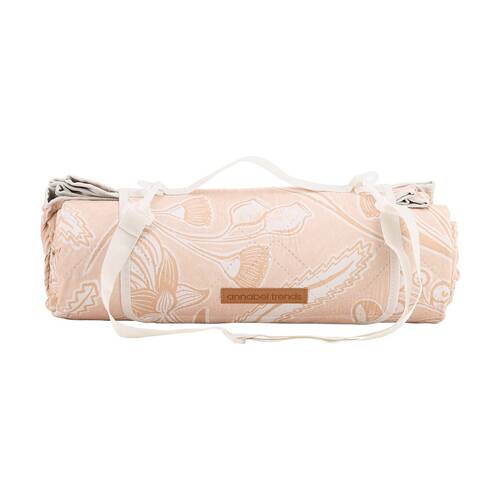 Annabel Trends Picnic Mat Trailing Natives Tan W/ Extendable Strap 2x2m