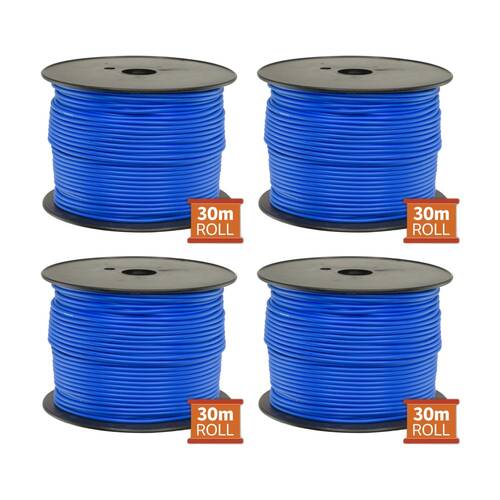4PK Doss 30M Blue Hookup Wire/Cable Sold As A Reel Electrical Wire Cable