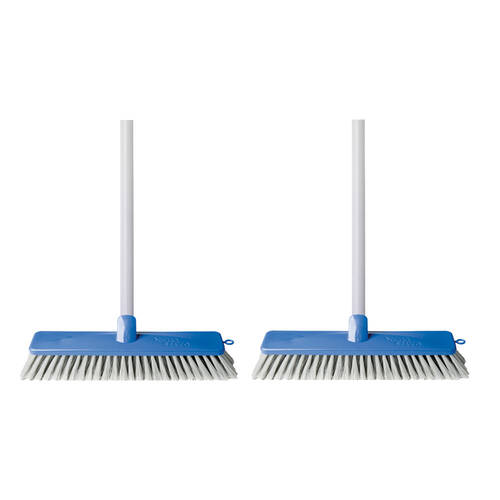 2PK Oates Superior Indoor Broom Flagged Bristles Dust Trapping