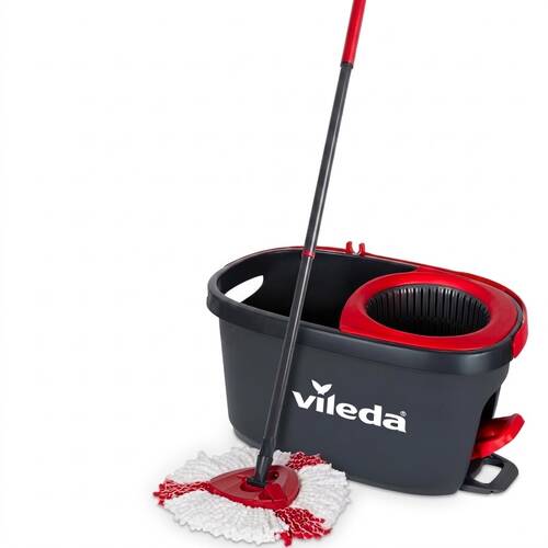 Vileda Easy Wring Clean Turbo Spin Mop Bucket Set Cleaning Kit