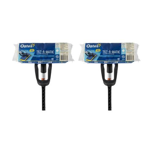 2PK Oates Tilt-A-Matic TX Squeeze Mop Telescopic Handle Natural Sponge