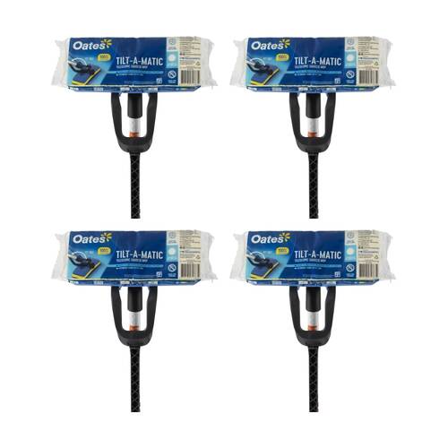 4PK Oates Tilt-A-Matic TX Squeeze Mop Telescopic Handle Natural Sponge