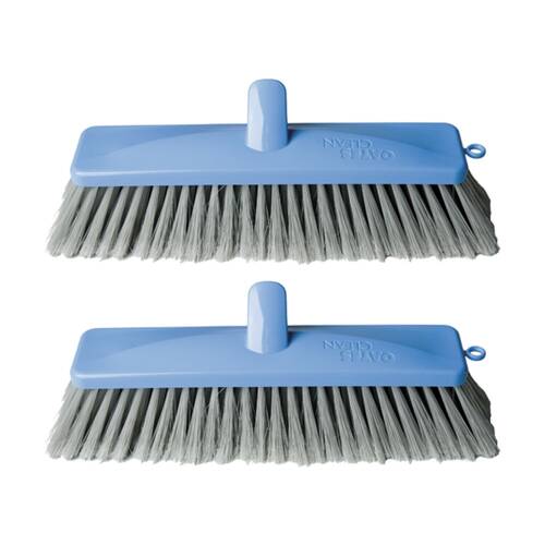 2PK Oates Ultimate Indoor Broom Head Soft Dense Bristles Extra Long