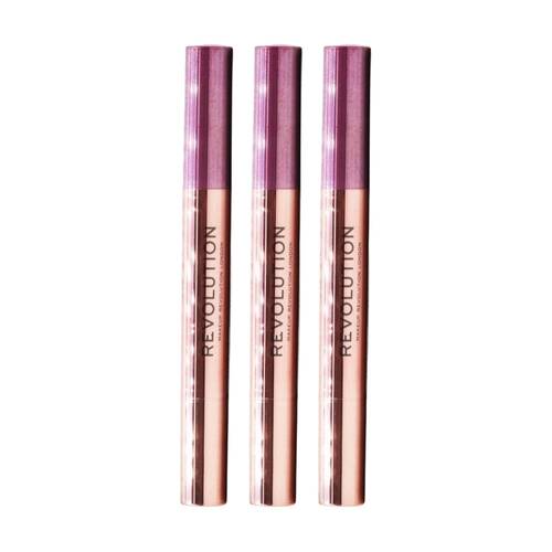 3PK Revolution Lustre Wand Shadow Stick Eyeshadow Makeup Euphoric Lilac 1.6g
