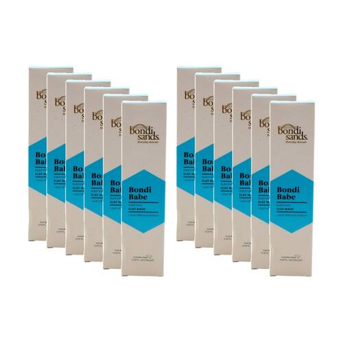 12PK Bondi Sands Clay Mask Purifying Blue Spirulina Extract Skin Care 75ml