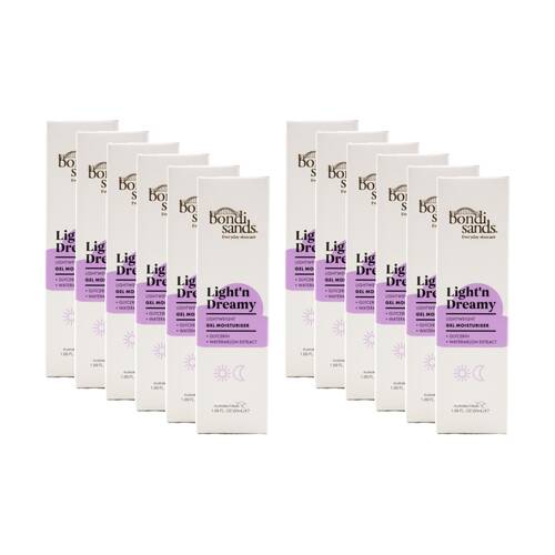 12PK Bondi Sands Gel Moisturiser Light N Dreamy Glycerin Watermelon Extract 50ml