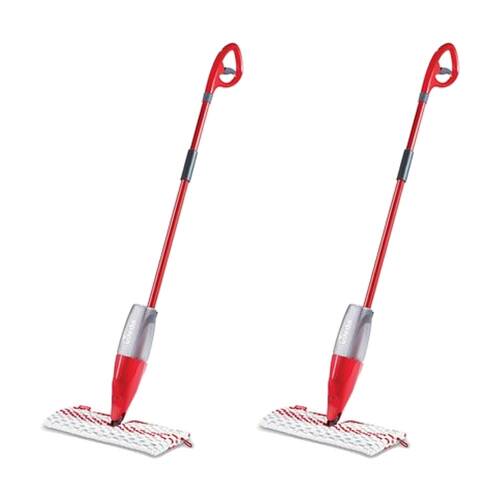 2PK Vileda ProMist Max Flip Spray Mop Reusable Double-Sided Microfibre Pad