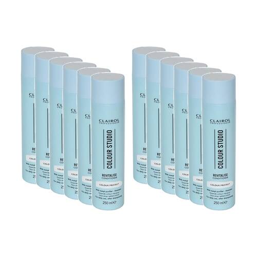 12PK Clairol Professional Colour Studio Revitalise Hair Conditioner 250ml