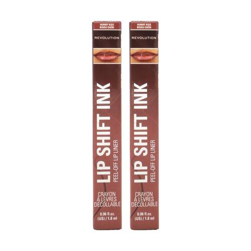 2PK Revolution Lip Shift Ink Peel Off Lipliner Stain Hunny Kiss 1.8mL
