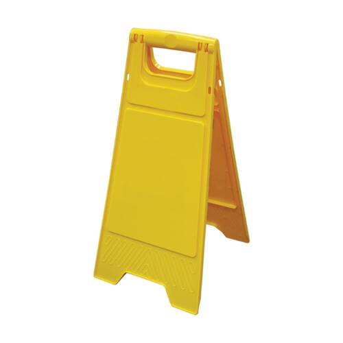 Edco Lightweight & Compact Folding Contractor Blank Sign Yellow