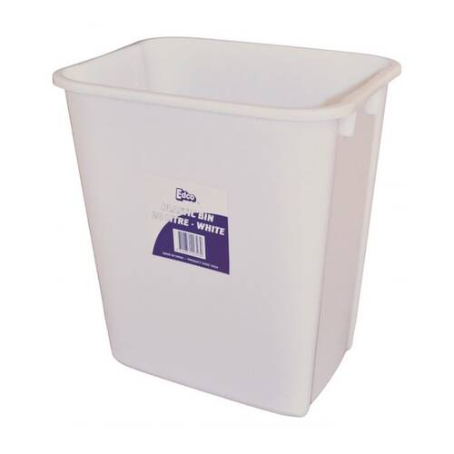 Edco Easy Clean Durable Plastic Bin For All Applications 20L White