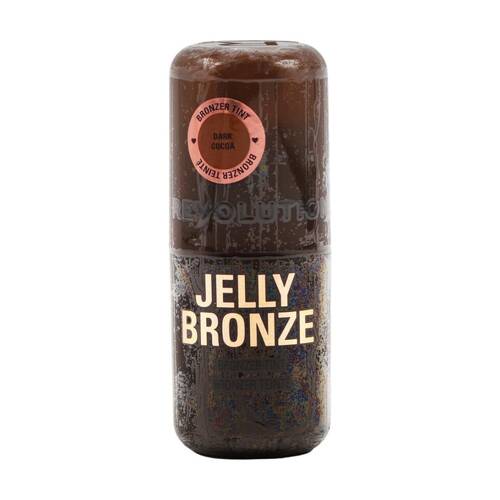 Revolution Jelly Bronzer Tint Face Complexion Makeup Dark Cocoa 8g