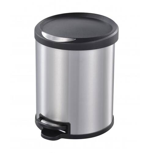 Edco Brushed Stainless Steel Pedal Bin W/ Removable Inner 12L
