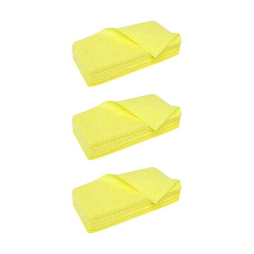 3x 20pc Edco Absorbent Merriwipe Solvent Resistant Heavy Duty Wipes Yellow