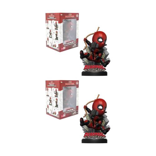 2PK YuMe Hero Box Deadpool Action Series 6 Collectible Figurines Assorted
