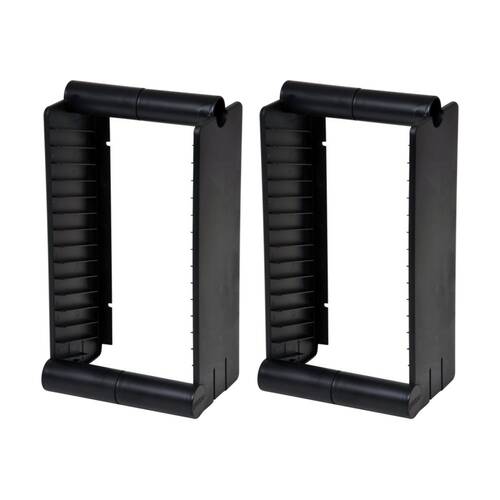 2PK Fischer Plastic 15 Unit Bluray Rack / Stand Blu-Ray Disc Blu-ray Holder