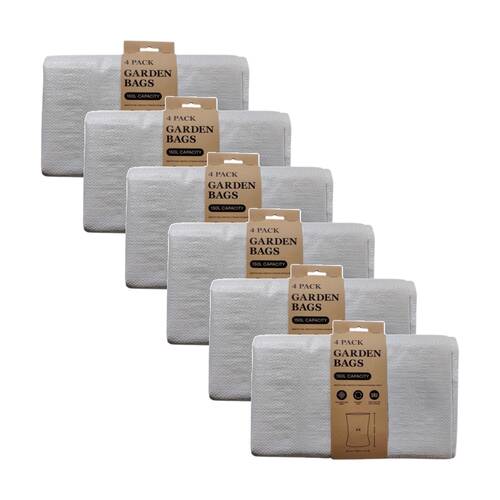 6x 4pc Unbranded 150L Capacity Reusable Garden Tidying Bags 120x73cm