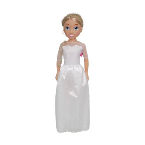 Bambolina Fashion Doll Bride Dress Veil Detailed Design Toy White 80cm