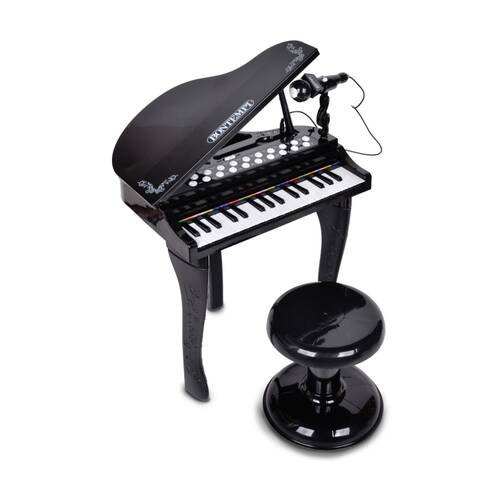 Bontempi Electronic Grand Piano 32-Key With Microphone Stool Light Effects