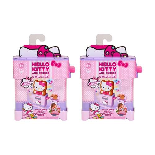2PK Cookeez Makery Hello Kitty & Friends Toasty Treatz Plush Assorted