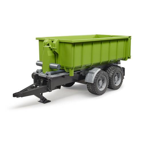 Bruder Roll Off Container Trailer For Tractors Versatile Kids Toy 3y+ Green
