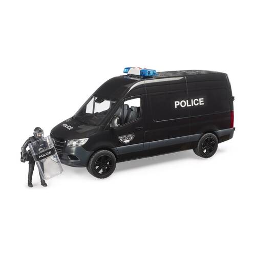 Bruder MB Sprinter Police Special Forces Van Light Sound Module Kids Toy 3y+