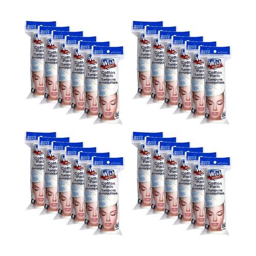 24x 80pc Wish Ultra Round Pure Cotton Pads Hypoallergenic Absorbent