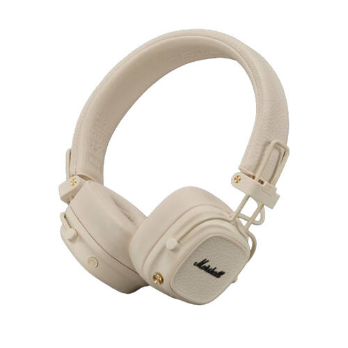 Marshall Major V Wireless Bluetooth Overear Headpones W/ 3.5mm Audio Cord Cream