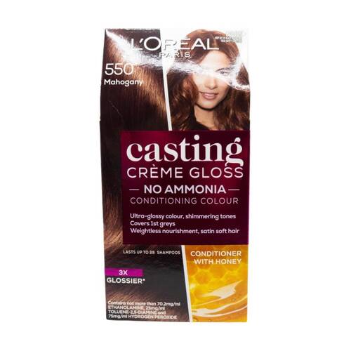 Loreal Casting Creme Gloss Conditioner Hair Colour Honey Mahogany 550