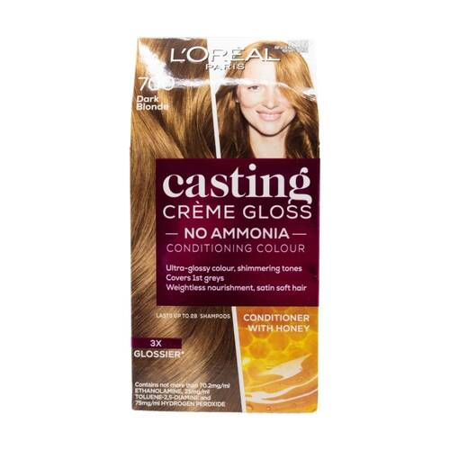 Loreal Casting Creme Gloss Conditioner Hair Colour Honey Dark Blonde 700